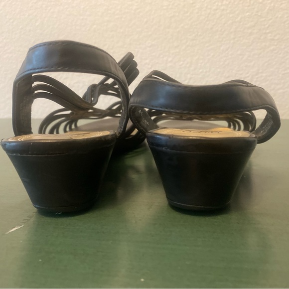 Impo Black Rogue Wedge Sandals - Size 10 - Picture 5 of 8